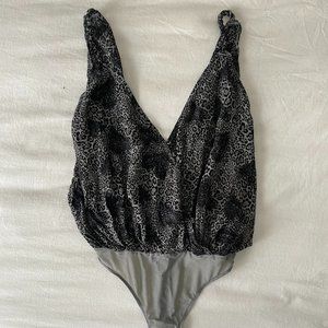 Animal Print Free People Bodysuit
